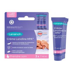 Lansinoh crème lanoline HPA pour mamelons 3 x7ml