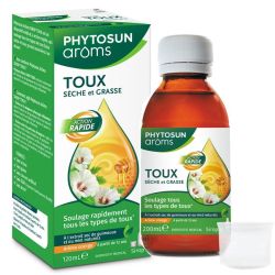Phytosun Arôms Sirop toux sèche et grasse arôme orange 120ml