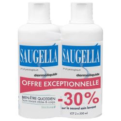 Saugella dermoliquide Lot de 2 x 500 ml