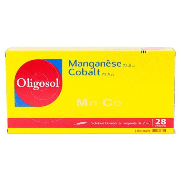 Oligosol Manganèse Cobalt 28 Ampoules