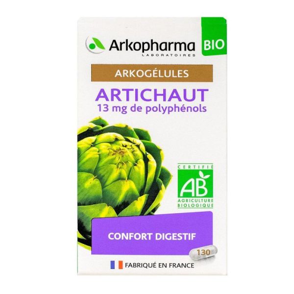 Arkogélules artichaut confort digestif 130 gélules