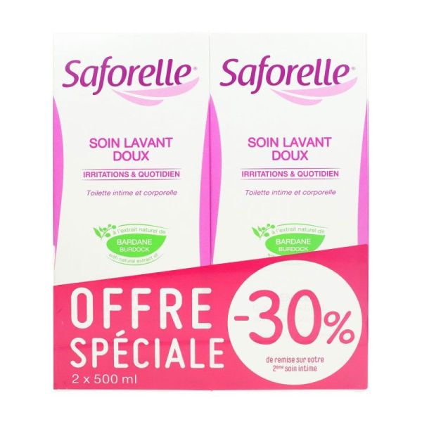 Soin lavant intime & corporel bardane 2x500ml