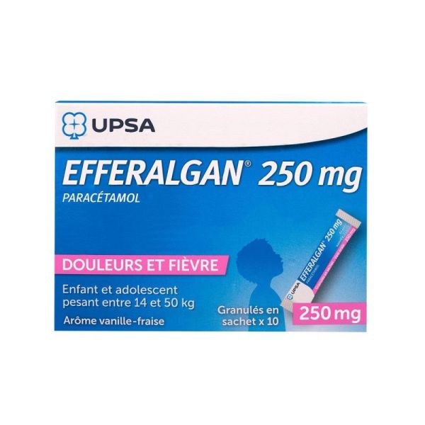 Efferalgan 250mg granulés en sachets