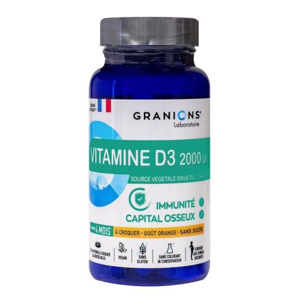 Vitamine D3 2000UI 30 comprimés