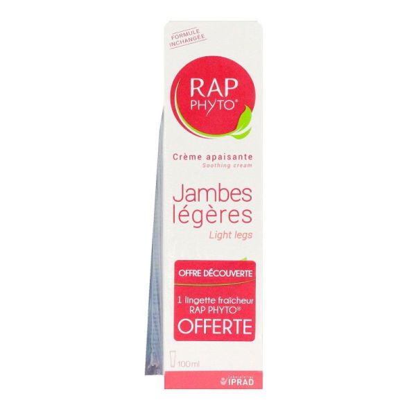 Rap Phyto Crème Jambes Légères 100ml + lingette fraîcheur offerte