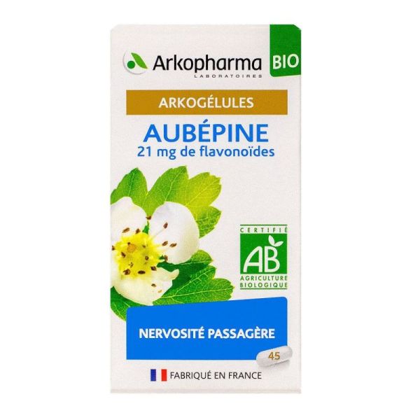 Arkogélules aubépine bio nervosité passagère 45 gélules