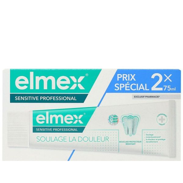 Sensitive Professional dentifrice soulage la douleur 2x75ml