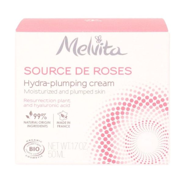 Source de roses crème hydra-repulpante bio 50ml