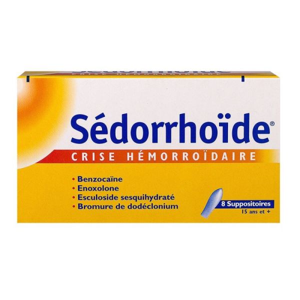 Sédorrhoïde 8 suppositoires