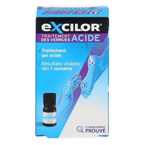 Excilor traitement des verrues acide gel 4ml