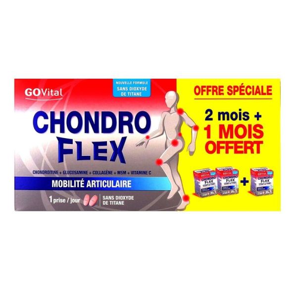 ChondroFlex GOVital 120+60 comprimés - 2 mois + 1 mois offert