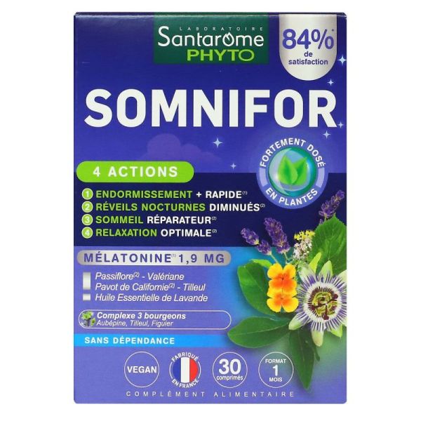 Somnifor mélatonine 1,9mg 30 comprimés