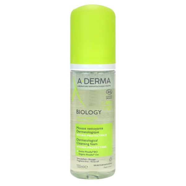 Biology mousse nettoyante dermatologique bio 150ml