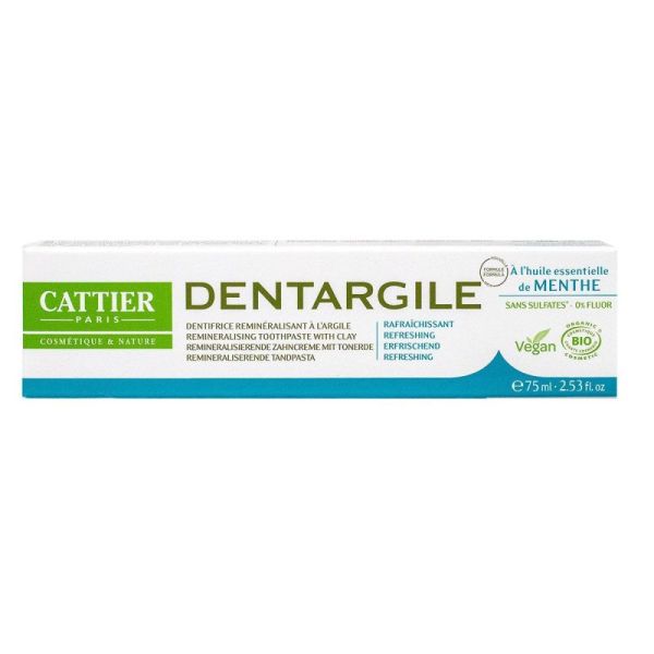 Dentargile dentifrice rafraîchissant reminéralisant 75ml