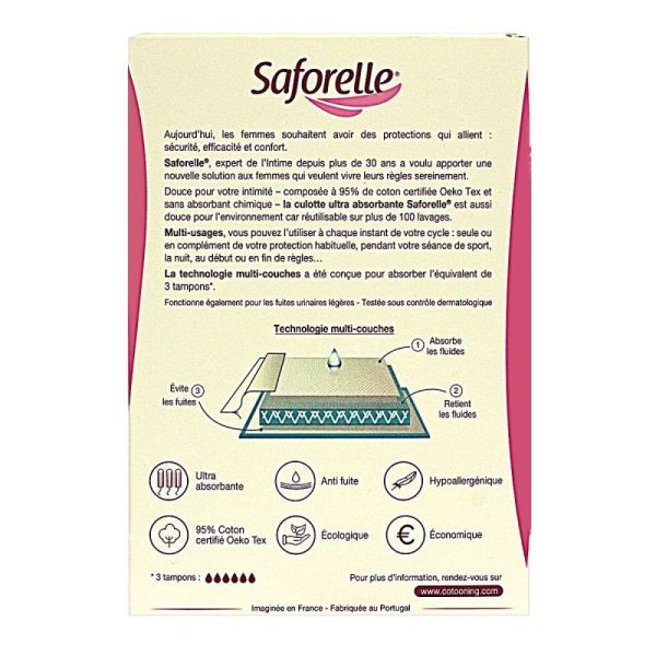 Culotte règles ultra absorbante taille M