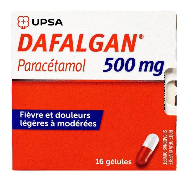 Dafalgan 500mg 16 gélules