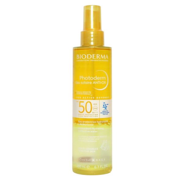 Photoderm eau solaire SPF50 anti-OX peau sensible 200ml