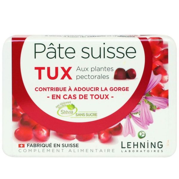 Pâte suisse Tux plantes pectorales 40 gommes