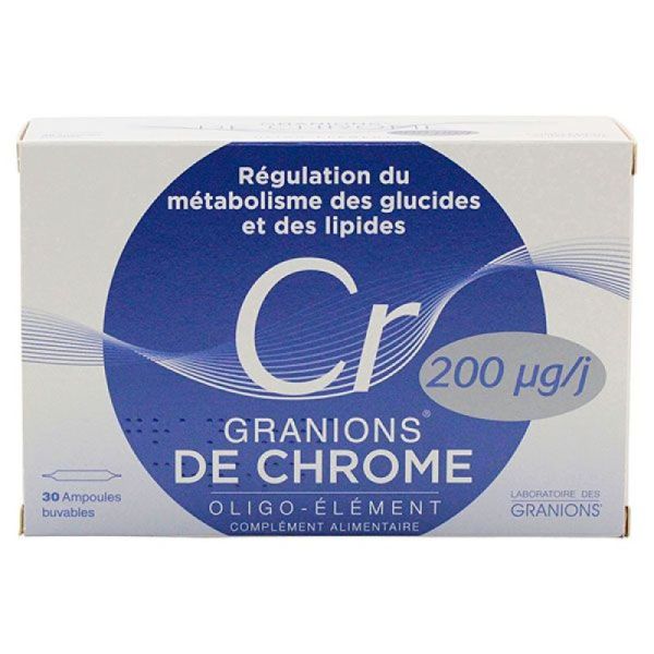 Chrome 200µg/j 30 ampoules