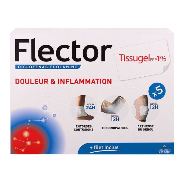 Flector Tissugel 1% emplâtres 5 patchs