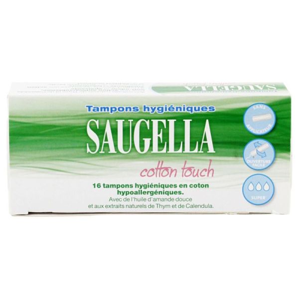 16 tampons hygiéniques ss applicateur super