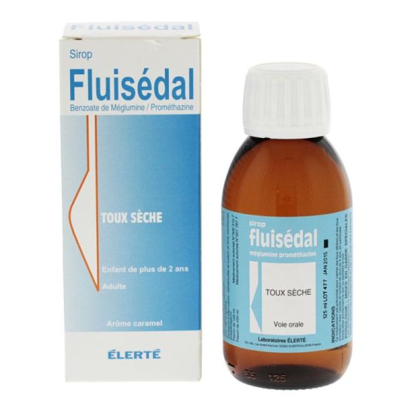 Sirop Fluisédal toux sèche arôme caramel 125ml