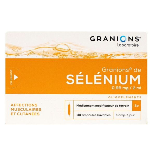 Granions de Sélénium 30 ampoules