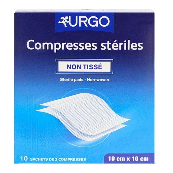 10x2 compresses stériles non tissées 10cmx10cm