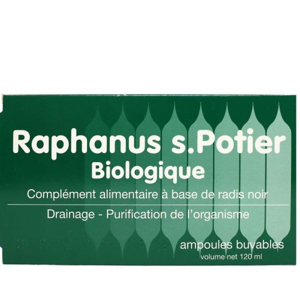 Raphanus S. Potier biologique 12 ampoules