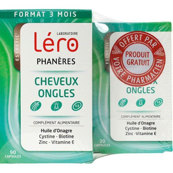 Phanères cheveux & ongles 3 mois