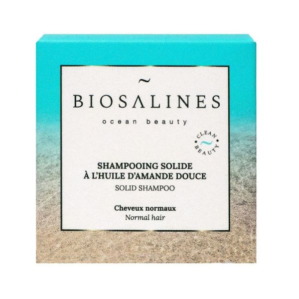 Shampooing solide huile amande douce cheveux normaux 20g