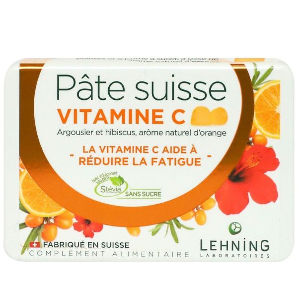 Pâte suisse vitamine C réduit la fatigue 40 gommes