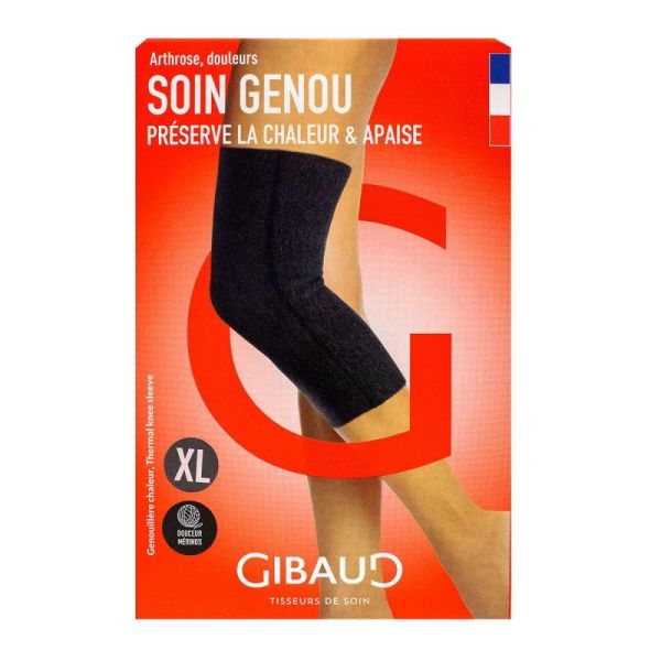 Soin genou genouillère chaleur 46-51cm taille XL