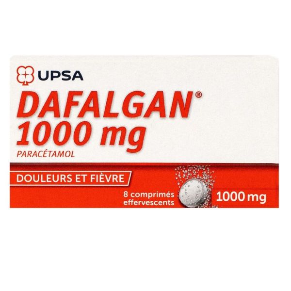 Dafalgan 1g 8 comprimés