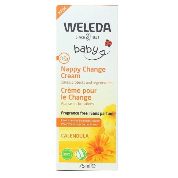 Crème pour le change calendula sans parfum 75 ml