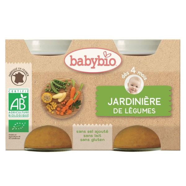 Petit pot légumes jardinière de légumes 2x130g