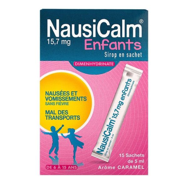 NausiCalm enfants sirop 15 sachets