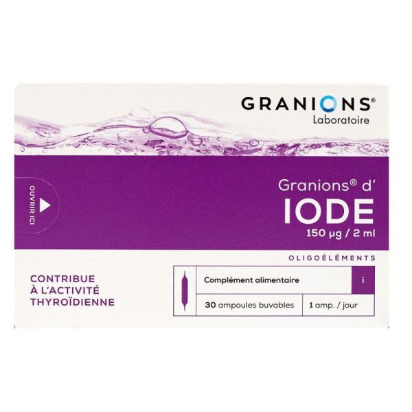 Granions d'Iode 30 ampoules