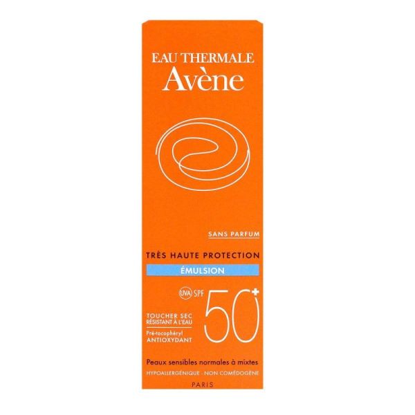 Emulsion solaire SPF50+ sans parfum 50ml