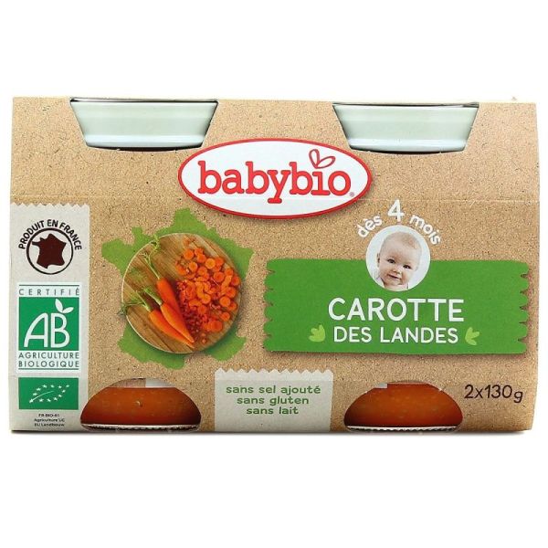 Petit pot légumes carotte 2x130g