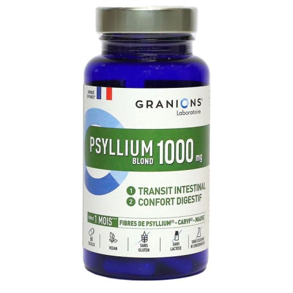 Psyllium Blond 1000mg 60 gélules