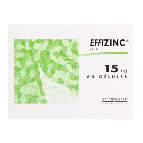 Effizinc gélules 60x15mg