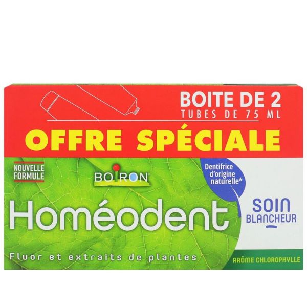 Dentifrice chlorophylle blancheur 2x75ml