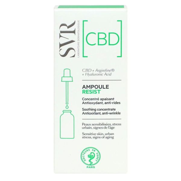 CBD Ampoule Resist concentré apaisant antirides visage 30ml