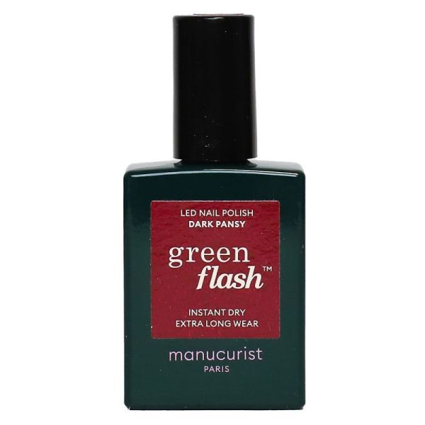 Green Flash vernis à ongle semi-permanent Dark Pansy 15ml