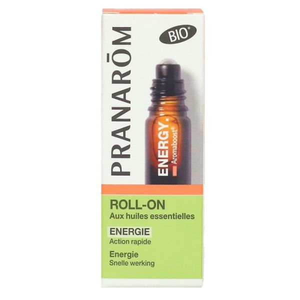 Aromaboost Energy énergie roll-on aux huiles essentielles bio 5ml