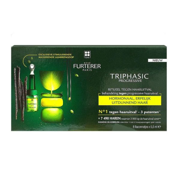 Triphasic traitement anti-chute 8x5,5ml