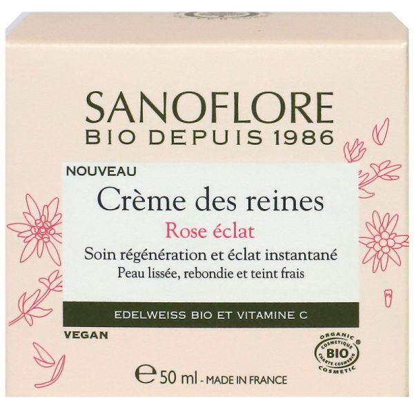 Crème des Reines Rose éclat bio 50ml