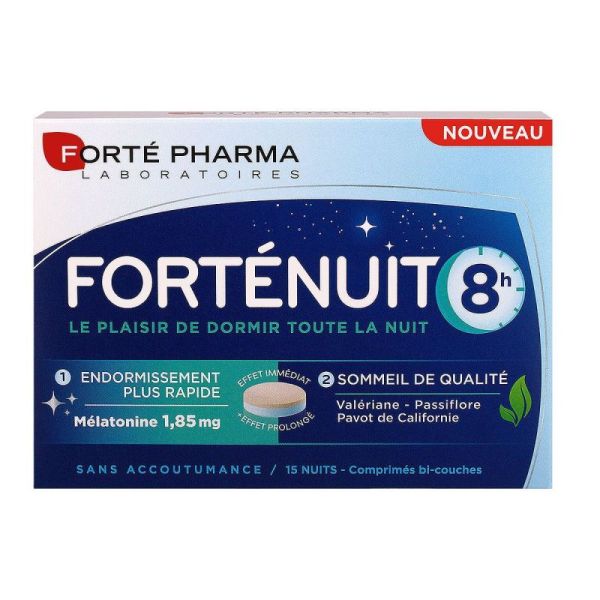 Forté nuit 8h 15 comprimés