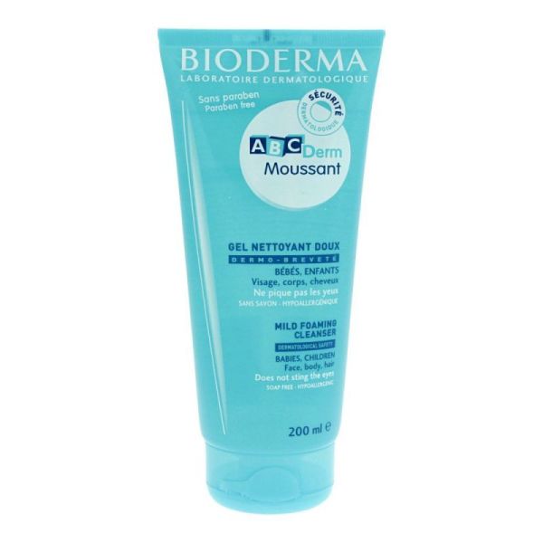 ABC Derm gel moussant nettoyant doux 200ml